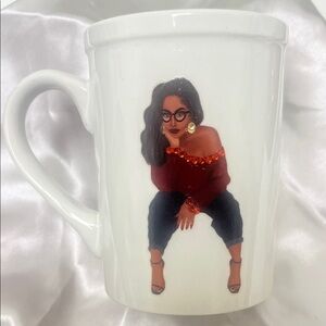 Bling Coffee Mug with Stylish Woman